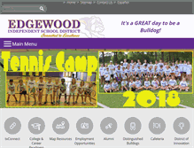 Tablet Screenshot of edgewood-isd.net